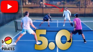 I Played Pickleball with Top Senior Pro against 5.0s