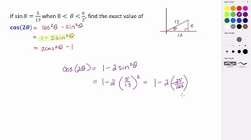 Finding Exact Values Using the Double-Angle Formula