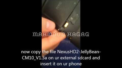 Install HTC HD2 Android jellybean 4.1.2