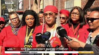 EFF formally lays contempt of Parliament criminal complaint against O'Sullivan