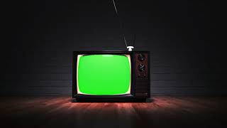 Видео Футаж Телевизор TV 📺 зелёный фон