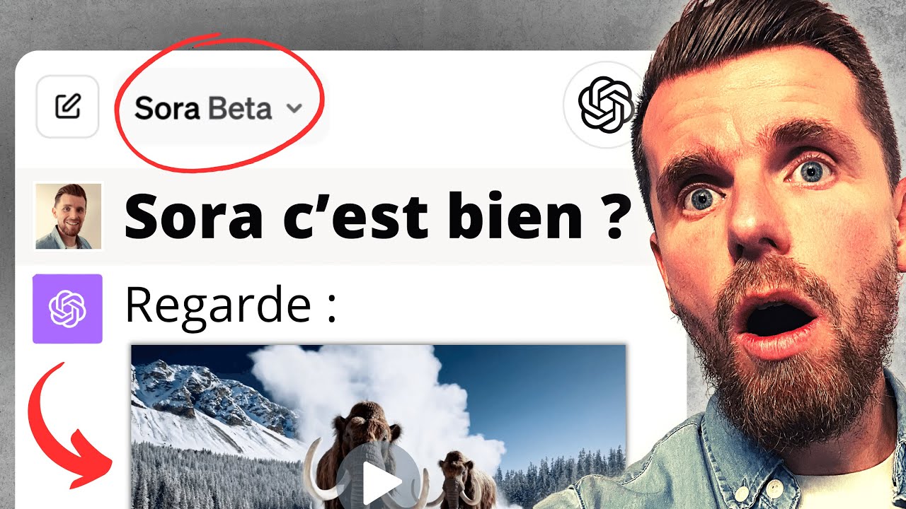 Cette IA s'appelle SORA et elle va vous choquer (OpenAI a gagné)