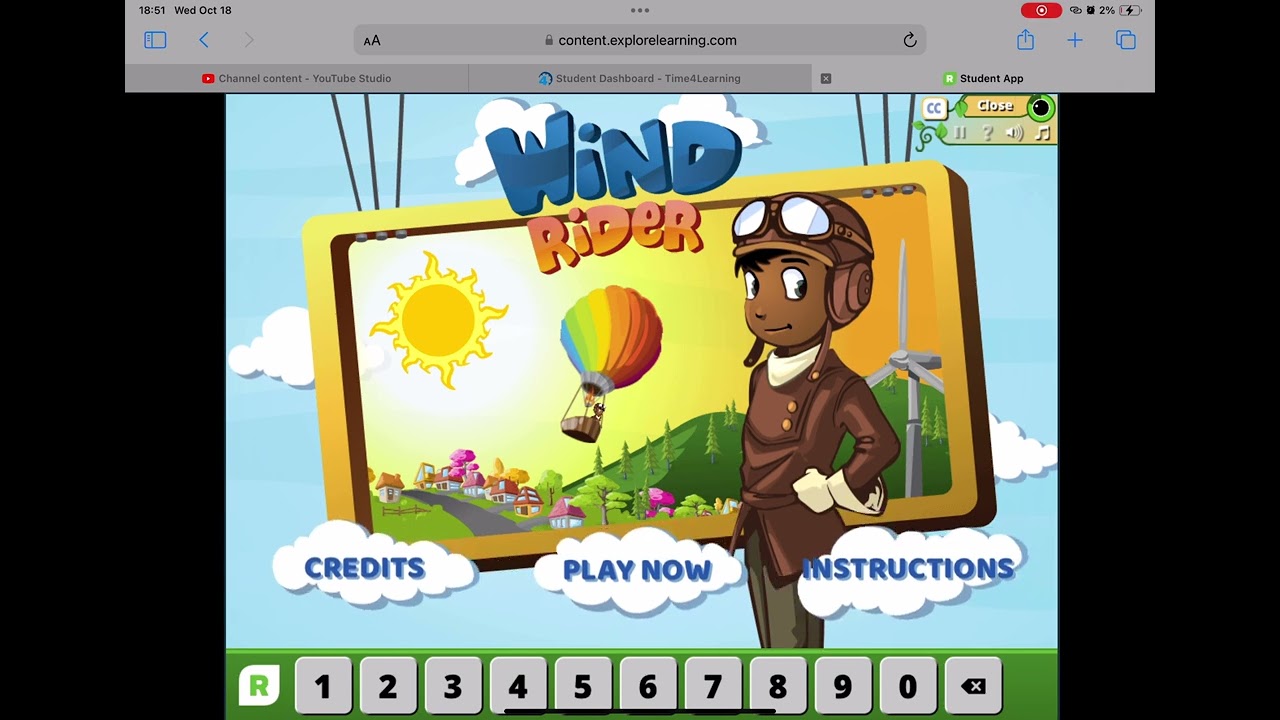 Reflex Math Wind Rider