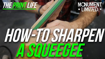 How to make a screen printing squeegee sharpener cheap, fast and effective