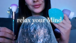 ASMR Relaxation 💙 Brushes + Foam Mic