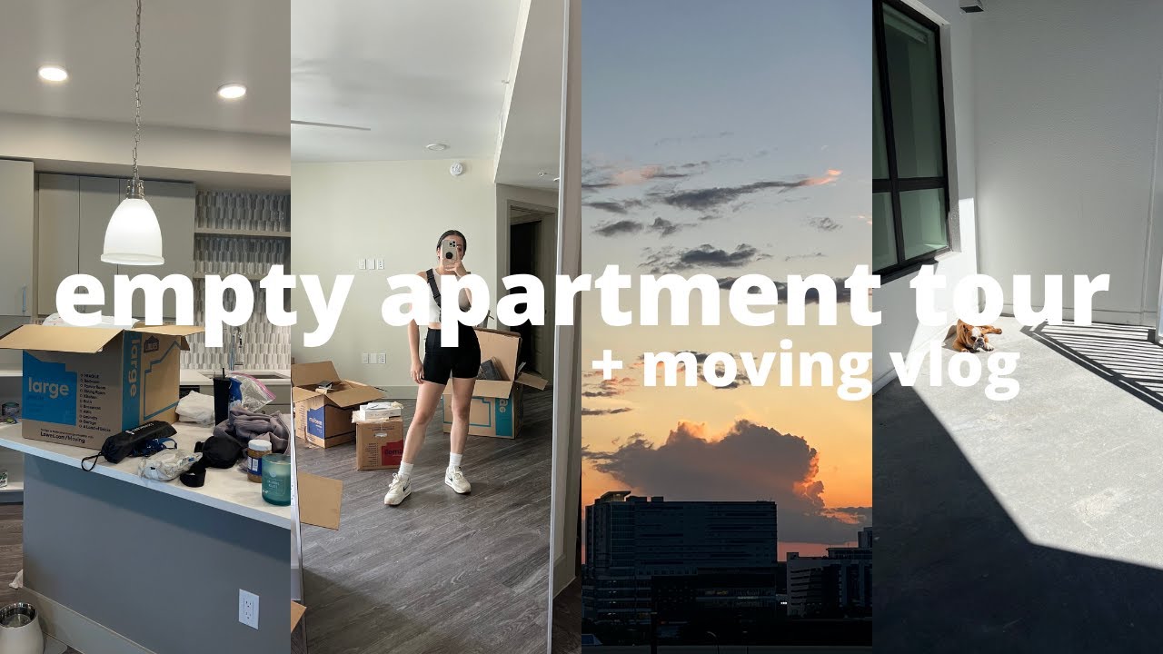 EMPTY APARTMENT TOUR + MOVE IN WITH ME // moving vlog - YouTube