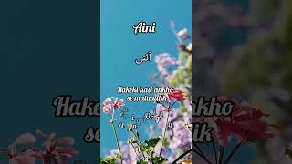 Aini Name Meaning islamic islamicstatus islamic