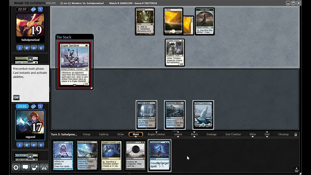 Mtg ウルザソプターの研究 Vs 緑白人間 Online Youtube Mtg ウルザソプターの研究 Vs 緑白人間 Online Youtube