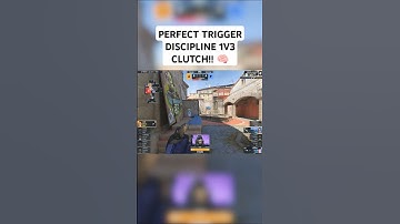 PERFECT TRIGGER DISCIPLINE 1V3 CLUTCH!! 🧠