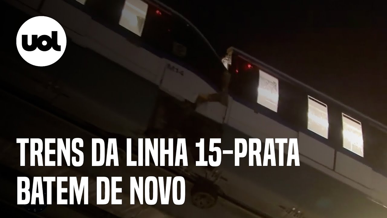 Acidente no monotrilho: Vídeo flagra momento em que trens da Linha 15-Prata batem novamente em SP