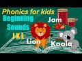 Phonics | Beginning Sounds | Phonics for Kids | Learn to Read | J K L Sounds