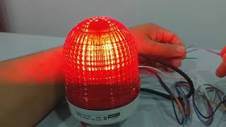 Menics MW86T : D86mm wall mount Multi sound LED Signal light(Steady + Flashing + Rotation)