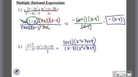 Multiply & Divide Rational Expressions (8.3) Algebra II