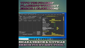 vivo y53 PD1628f QFIL Flash Tool Sahara Fail Error &othar error Salustion 100% Working by mst tool