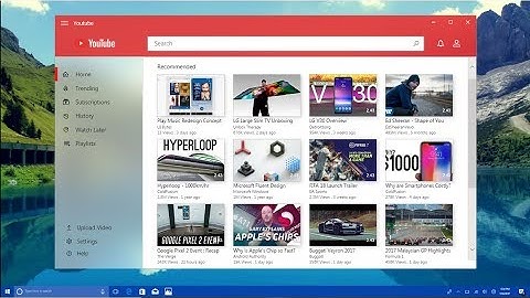 Youtube App Windows Fluent Design Redesign Concept - SpeedArt