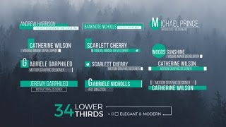 Lower Thirds | After Effects Template | Elements