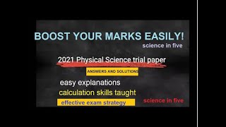 Physical Science Trial paper 1 2021 Ques 5 - Science In Five