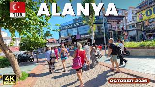 You Will Fall in Love with Alanya! City Center to Historic Harbour & Red Tower Walk 4K ☀️🏰