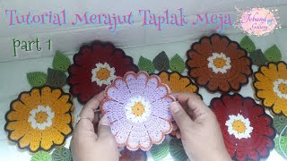 Crochet || Tutorial merajut taplak meja - tablecloth (part.1)