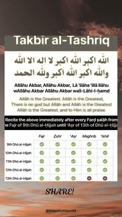 Takbir #allah #dua #rewards #reminder #prayer #power  #success