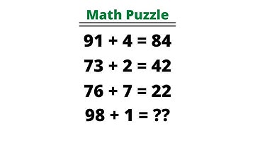 Mathematics Puzzle | Which number replace the question mark ? | How to solve math Puzzle ? | #Moin