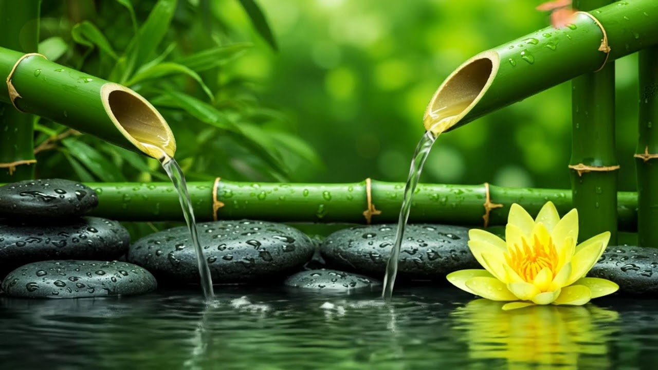Relaxing Music with Bamboo Water Sounds – Reduce Anxiety and Sleep Peacefully with Nature’s Flow