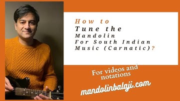 How to tune the mandolin?