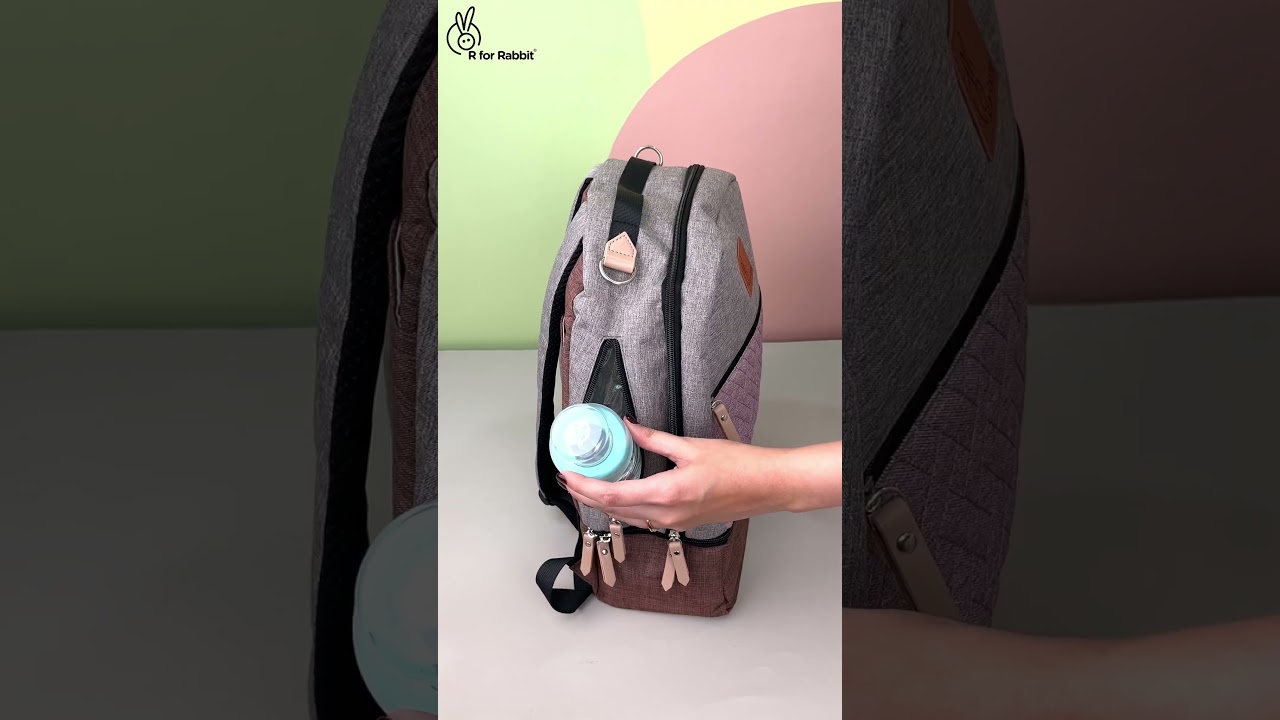 R for Rabbit Caramello Truffle – Large Capacity Diaper Bag with Stroller Attachment