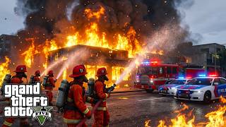 Today's Hard Task as a Firefighter || GTA 5 Indonesian Police Mod