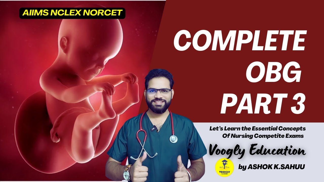 OBG Part 3 🩺 | High-Value MCQs NCLEX, AIIMS | NORCET Premium Course | Voogly by Sahu Sir