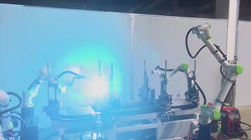 Demonstration of CGXI collaborative robots applied to automated welding.