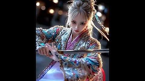 The Sword Dance #ai #aivideo #kungfu #3danimation