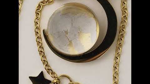 Real Moon Dust Meteorite Necklace in 18K Gold (From Lunar Meteorite NWA 5000)