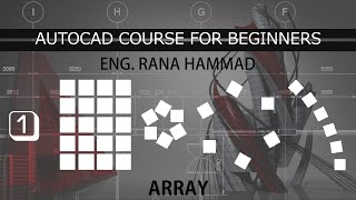 Array command in AutoCAD part 1