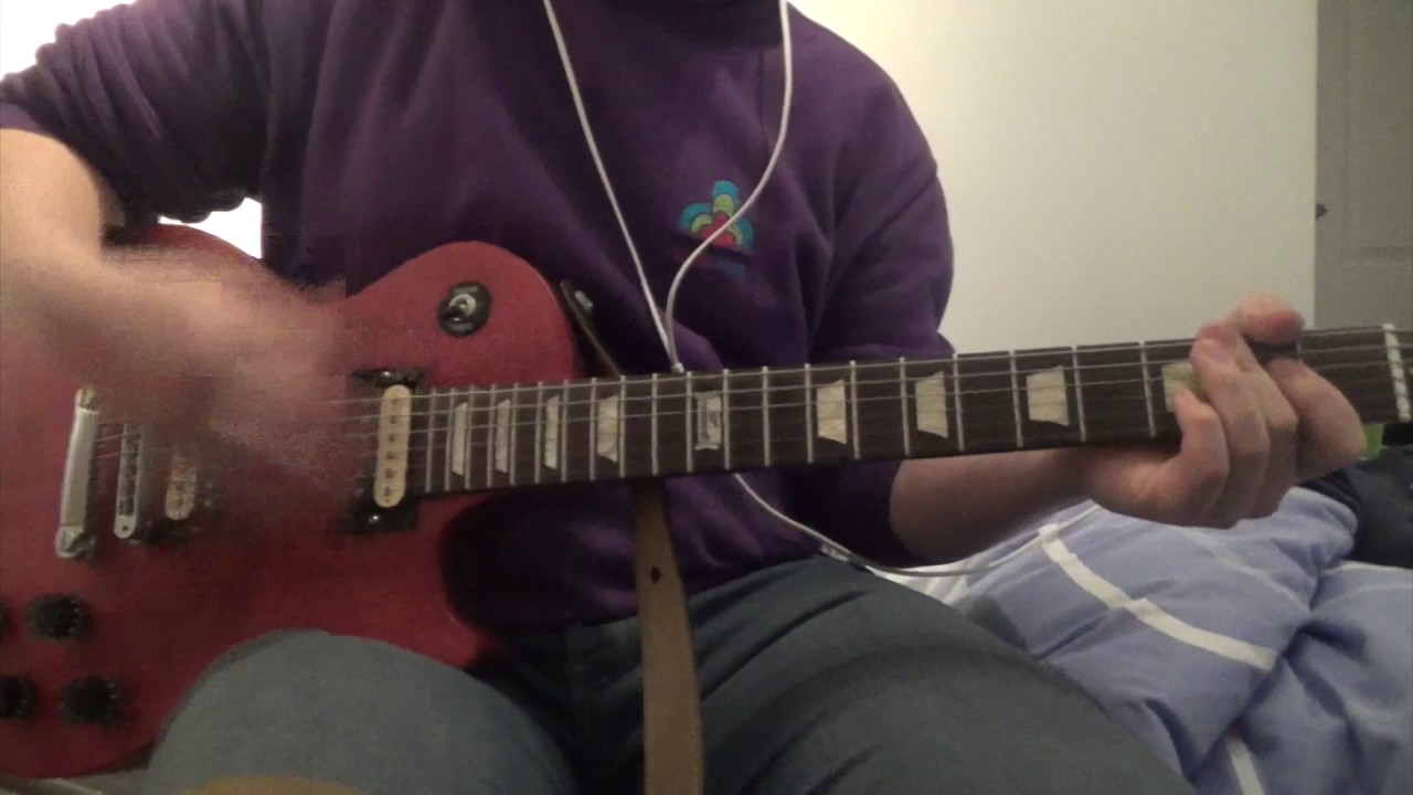 Muse Hysteria Guitar Cover (HD +Chords) YouTube