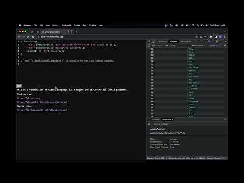 Combining Glicol with Tidal/Strudel for this "psampler" node