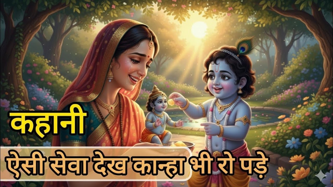 Meera Bai and Laddu Gopal Story | लड्डू गोपाल की सेवा वाली कहानी ऐसी सेवा देख कान्हा भी रो पड़े😭