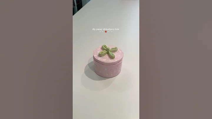 tutorial paper strawberry box 🍓 #diy #fy #tutorial thumbnail