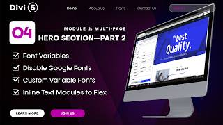 Ep #4: Custom Variable Fonts, Disable Google Fonts & Inline Text Modules | Divi 5, 2026—Module 2