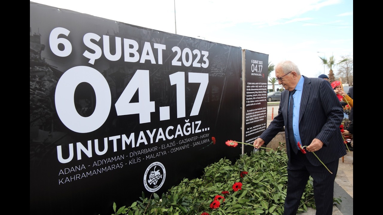 6 ŞUBAT DEPREMLERİNDE HAYATINI KAYBEDENLER KDZ. EREĞLİ’DE ANILDI