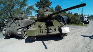 Walk-around of Soviet T34/85 tank at the Canadian War Museum