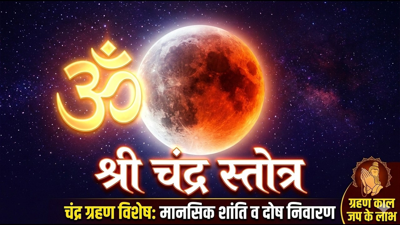 मन अशांत है ? Instant relief । चंद्र स्तोत्रम। Chandra stotram । चंद्र ग्रहण विशेष । Lunar eclipse