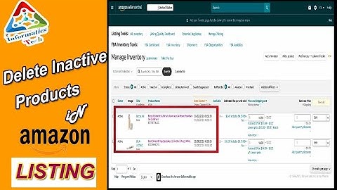 How to delete or remove inactive product listing on Amazon| How to Delete an Listing on Amazon