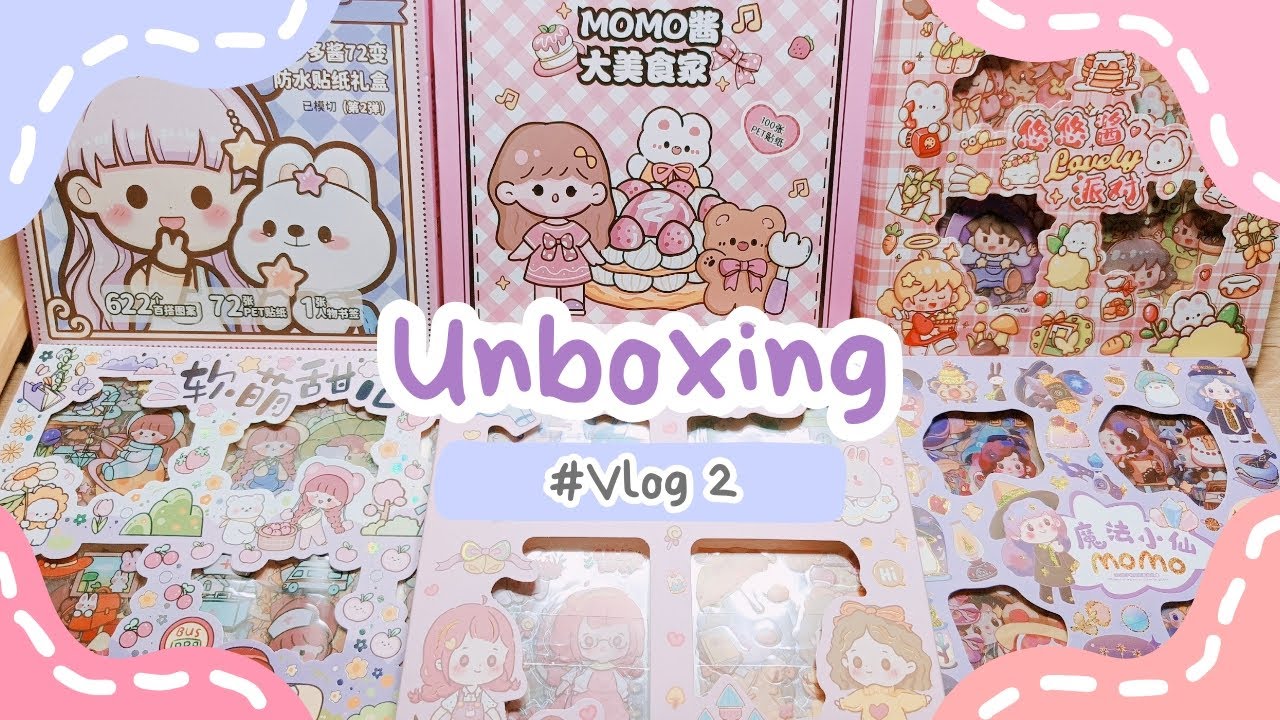 Unboxing kawaii sticker | ASMR ✨