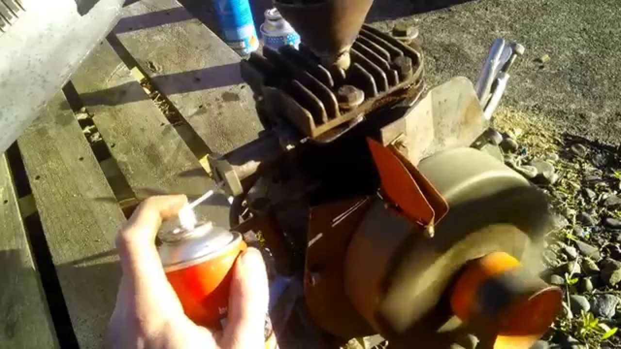 semi diesel conversion of a Briggs and stratton 4 stroke engine - YouTube