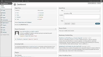 WordPress Video Tutorial Training Series - 01 - The Administrator Dashboard