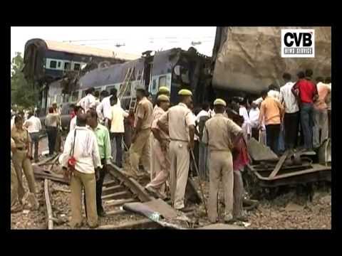 CVB NEWS- AT LEAST 35 PEOPLE WERE KILLED AND OVER 200 INJURED WHEN 12 BOGIES OF DELHI BOUD KALKA MAIL DERAILED NEAR MALWA STATION IN FATEHPUR ON SUNDAY.