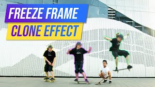 Freeze Frame Cloning with Echo Motion Trail Effect | PowerDirector for Instagram & TikTok