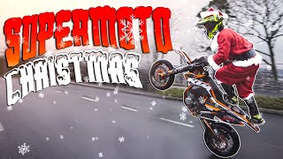 SANTA ON A KTM SUPERMOTO