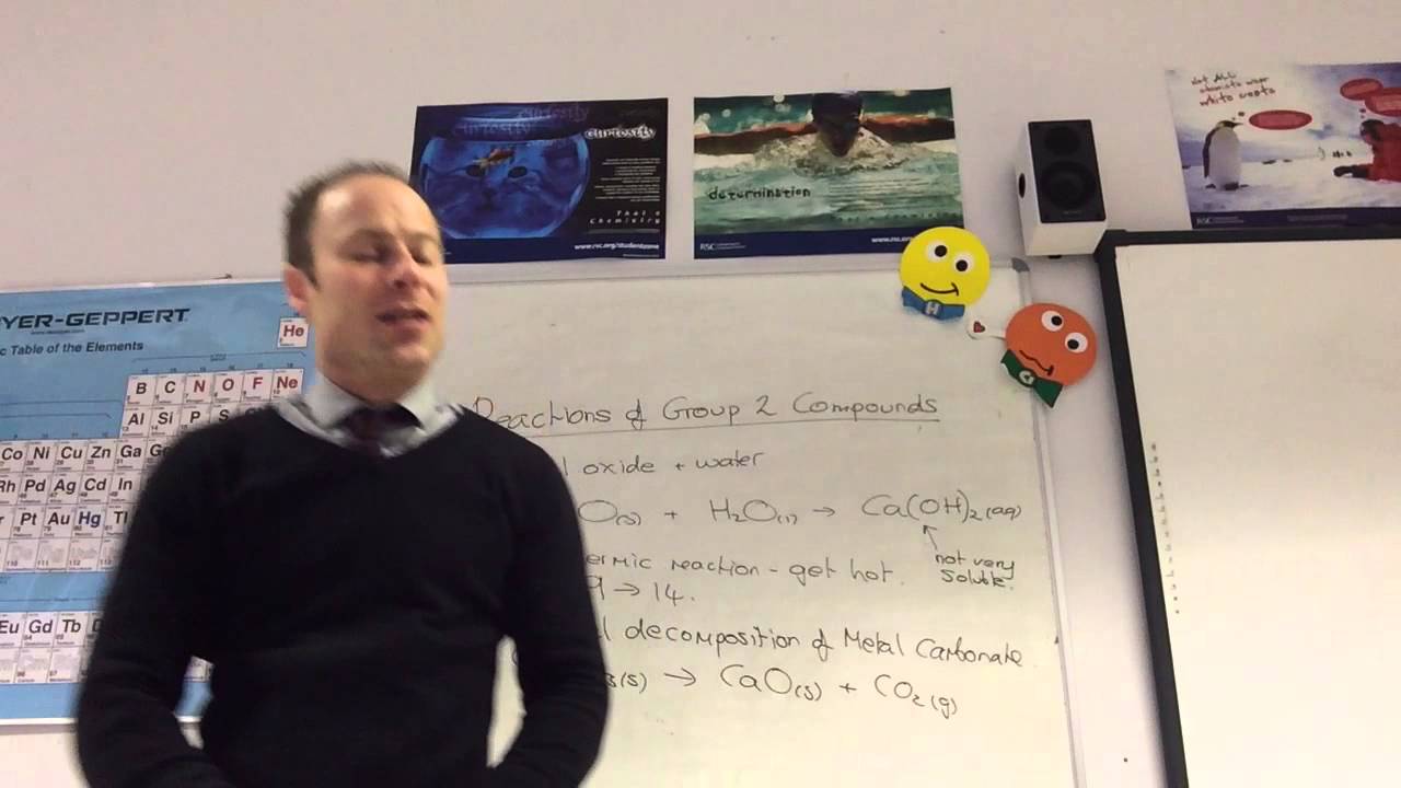 Reactions of group 2 compounds from www.ChemistryTuition.Net - YouTube